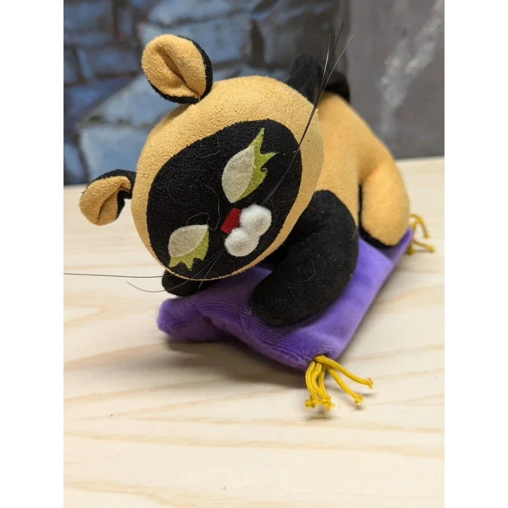 VTTG Dakin Dream Pets Siamese Cat Velveteen Plush Purple Pillow Stuffed Animal